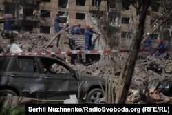 Наслідки влучання в Святошинському районі, Київ, 24 квітня 2025 року