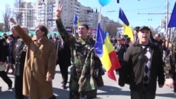 Moldovans March For Unification With Romania Moldovans March For Unification With Romania