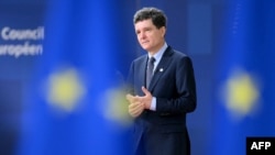 Președintele României, Nicușor Dan, la Consiliul European din 23 octombrie 2025.