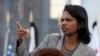 U.S. Secretary of State Condoleezza Rice in Tbilisi on August 15