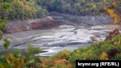 Изобильненское водохранилище в Крыму, 25 октября 2020 год