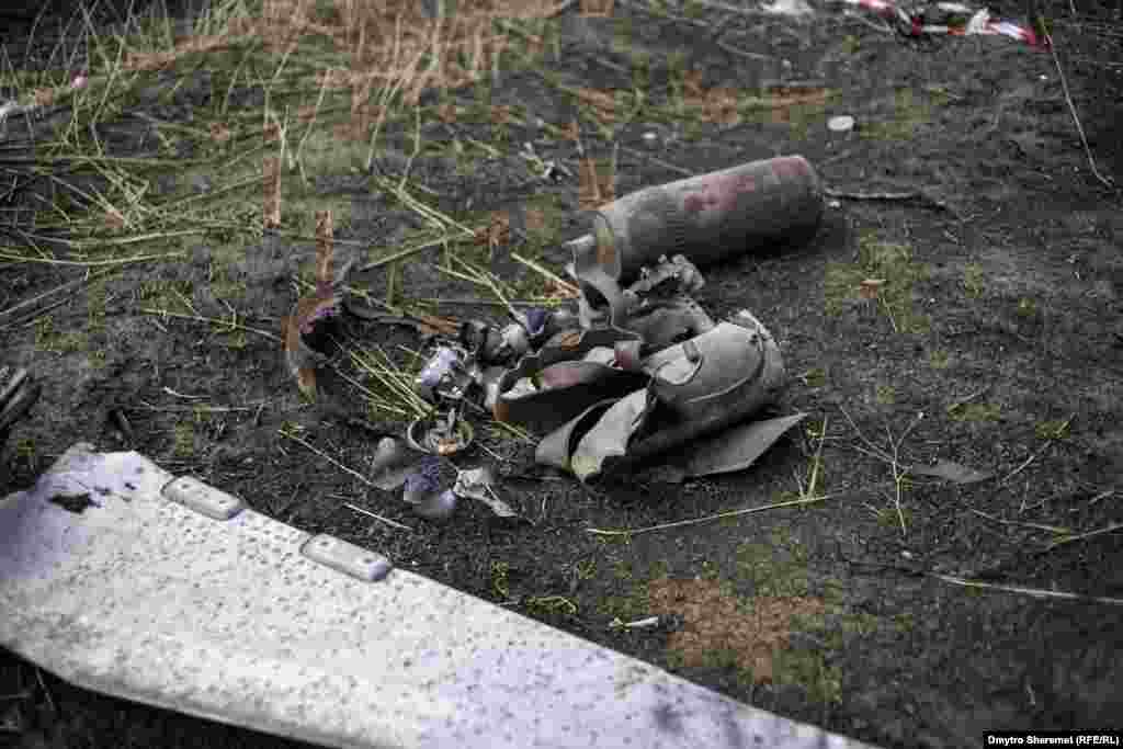 Залишки снарядів, знайдених в миколаївській землі 