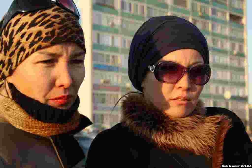 These residents of Aktau were symapthetic with the oil workers' protests. 