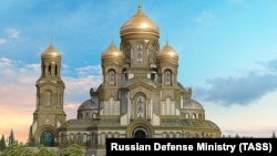 Визуализация строящегося главного собора Министерства обороны