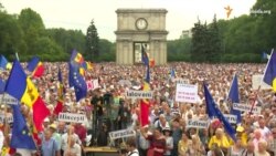 На мітынгу за адстаўку ўлады ў Малдове сабралася да 100 000 чалавек На мітынгу за адстаўку ўлады ў Малдове сабралася да 100 000 чалавек