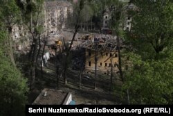 Наслідки влучання в Святошинському районі, Київ, 24 квітня 2025 року