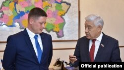 Рустем Хасанов и председатель Госсовета РТ Фарид Мухаметшин.