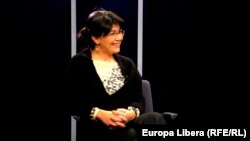Silvia Radu, în studioul Europei Libere, 22 ianuarie 2016