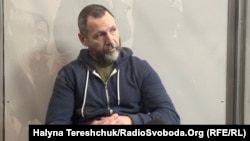 Підозрюваний у вбивстві Андрія Парубія Михайло Сцельніков під час судового засідання. Львів, 24 жовтня 2025 року