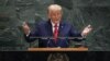 Президент США Дональд Трамп выступает на Генеральной Ассамблее Организации Объединенных Наций в штаб-квартире ООН в Нью-Йорке. 23 сентября 2025 года