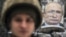 Чучело президента России Владимира Путина на линии фронта в Луганской области