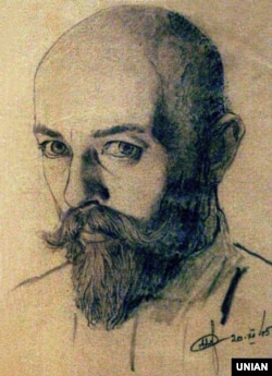 Репродукція автопортрета Ніла Хасевича (1905–1952). Він був членом ОУН і УГВР