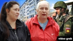 Olena și Svitlana Kolisnicenko au aflat că în apartamentul lor din Crimeea locuiește un fost militar ucrainean, care a trecut de partea rușilor.