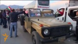 Peshmerga Military Convoy Enters Turkey En Route To Kobani Peshmerga Military Convoy Enters Turkey En Route To Kobani