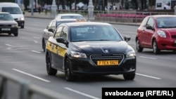 Таксі ў Менску, ілюстрацыйнае фота