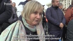Ukrainian Protesters Decry Donbas Election Plan Ukrainian Protesters Decry Donbas Election Plan