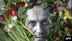 Мемориал в честь Алексея Навального в одном из городов Германии