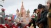 Peaceful Rallies Held For Slain Kremlin Critic Nemtsov