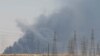 Smoke billows into the sky following a massive blaze at the Abqaiq oil-processing facility in Saudi Arabia on September 14.