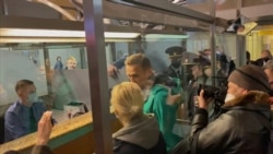 Navalny Detained At Moscow Airport Navalny Detained At Moscow Airport
