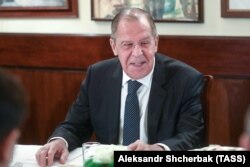 Russian Foreign Minister Sergei Lavrov in Milan on December 6.
