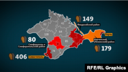 1500 некрологов «Груз 200» в Крым по регионам