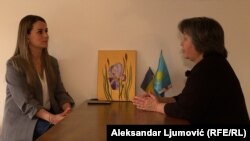 Novinarka RSE sa Dinarom Smailovom