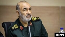 The commander of revolutionary guards, Najor General Hossein Salami (file photo)
