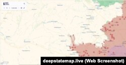 Просування військ рф 12 серпня 2025 року; Покровський напрямок; село Золотий Колодязь: мапа проєкту DeepState