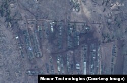 Танки та інша військова техніка на полігоні Погоново, що лишаються біля кордонів України нібито задля навчань «Захід-2021»