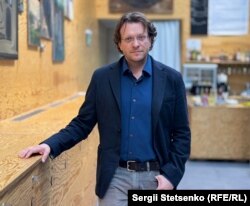 Пітер Померанцев під час інтерв'ю Радіо Свобода