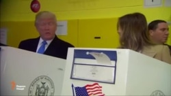 Доналд Трамп дар шаҳри Ню-Йорк раъй дод Доналд Трамп дар шаҳри Ню-Йорк раъй дод