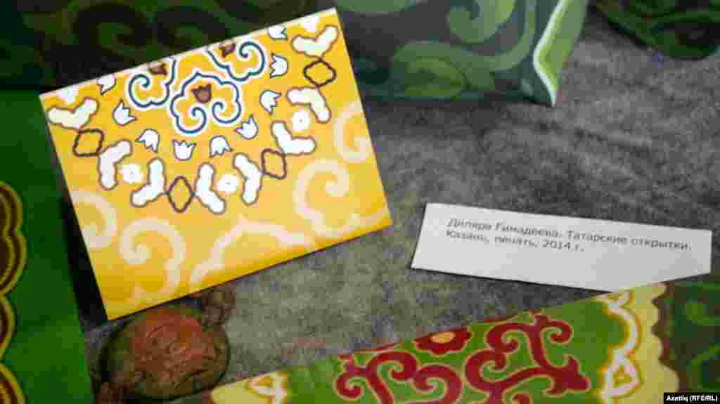 Диләрә Гадееваның "Милли" чәчәк студиясе тәкъдим иткән тәбрикләү карталары