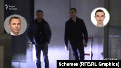 Вадим Геращенко (ліворуч), депутат Київської облради від «Слуги народу» із сином Микитою Геращенком (праворуч), депутатом Бучанської міськради від «Слуги народу»