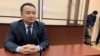 Kazakh activist Serkizhan Bilash in court on June 7.