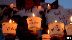 A candlelight vigil in Bangalore shortly after the Mumbai attacks in 2008
