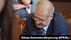 На снимке: глава Меджлиса крымско-татарского народа Рефат Чубаров