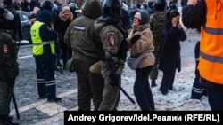 Казандагы протест чарасы. 23нче гыйнвар, 2021 ел.