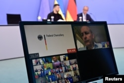 Liderii occidentali discută despre războiul din Ucraina înainte de întâlnirea dintre Trump și Putin, din Alaska. Berlin, 13 august 2025.