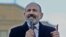ARMENIA -- Armenian Prime Minister Nikol Pashinian addresses his supporters during a gathering on Republic Square in Yerevan, February 25, 2021