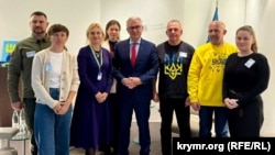 Украинская делегация на встрече с европейскими чиновниками в Страсбурге