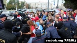 1 сентября в Минске. Протест студентов