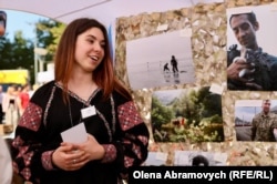 Валерія Таран під час ярмаку, Брюссель, 24 серпня 2025 рік