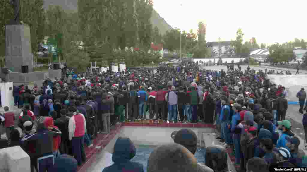 Тазоҳурот дар маркази Хоруғ,  22 май