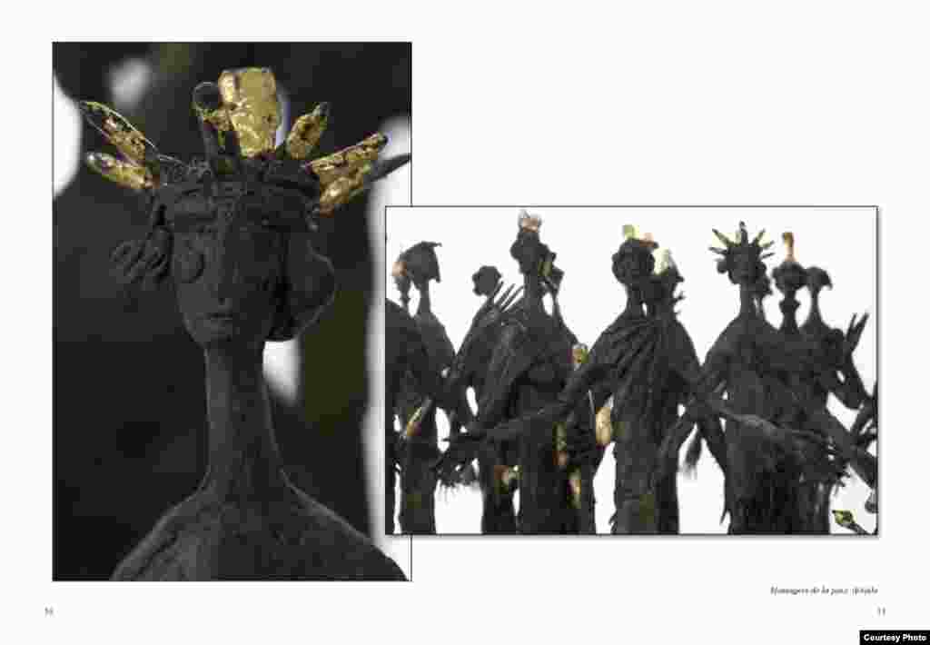 Муҷассамаи  сохтаи Амрӣ Аминов, муҷассамасози тоҷики муқими Фаронса. 