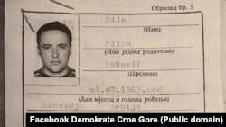 Fotografija crnogorske lične isprave pripadnika Zemunskog klana iz 1997, koju je objavio potpredsjednik Vlade Crne Gore Aleksa Bečić, na Facebook stranici Demokrata, 20. jul 2025.