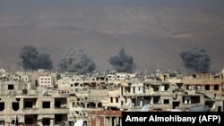 Восточная Гута, пригороды Дамаска 7 февраля 2018 г.