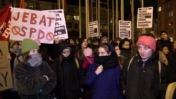 Сотні чехів виходили на акції протесту проти їхнього зібрання конгресу крайніх правих сил Сотні чехів виходили на акції протесту проти їхнього зібрання конгресу крайніх правих сил