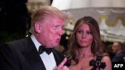 Дональд Трамп с супругой