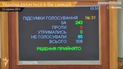 Парламент ухвалив в першому читанні законопроект про санкції Парламент ухвалив в першому читанні законопроект про санкції
